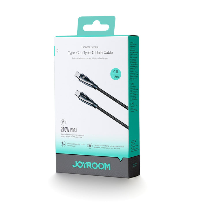 Joyroom Pioneer Series SA31-CC5 USB-C / USB-C 240W Cable 1.2m - Black