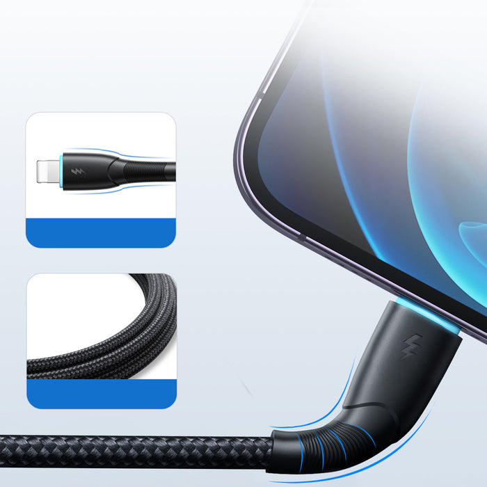 Joyroom Starry Series SA32-AL3 3A USB-A / Lightning cable 1m - black