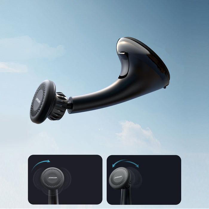 Joyroom JR-ZS356 universal magnetic car holder for a phone on the cockpit/window - black