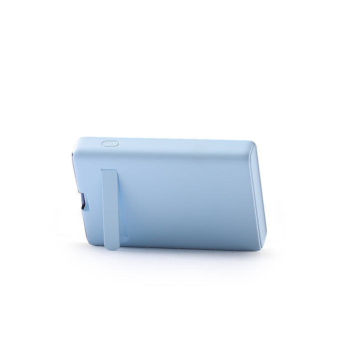 Powerbank Joyroom JR-PBM01 magnetic 10000mAh 20W with stand + Lightning cable - USB-C - blue