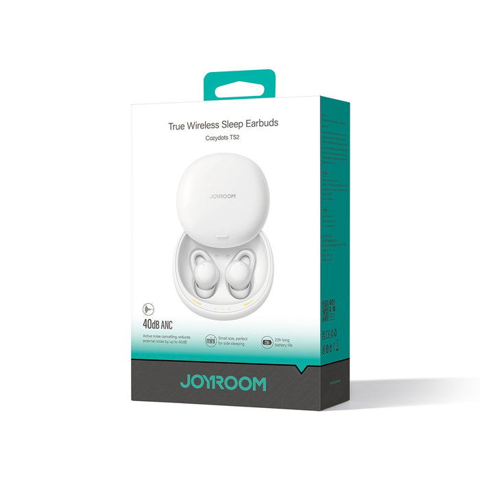 Joyroom JR-TS2 Cozydots Series Wireless TWS Headphones for Sleeping ANC Bluetooth 5.3 - White