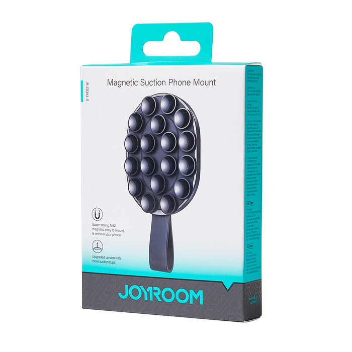 Magnetic phone holder with suction cups Joyroom JR-ZS393-S (black)