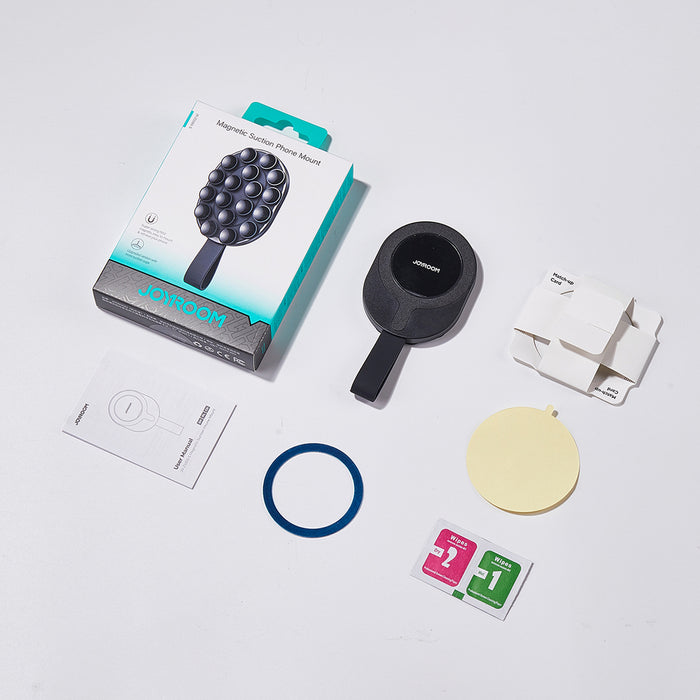 Magnetic phone holder with suction cups Joyroom JR-ZS393-S (black)