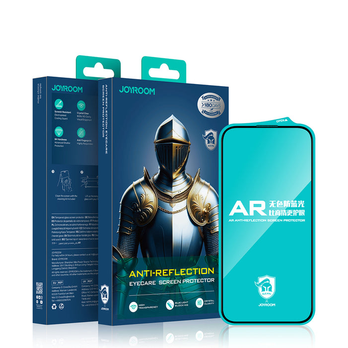 Joyroom JR-MAR0317 tempered glass with anti-reflective coating for iPhone 15 Plus/16 Plus