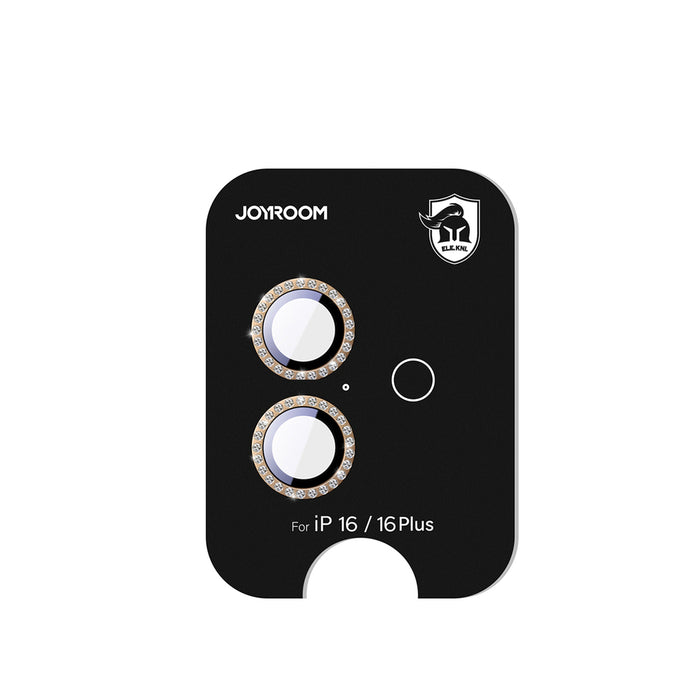 Joyroom JR-MSF0306 Glass Screen Protector for iPhone 16 Pro/16 Pro Max Lenses - Brown