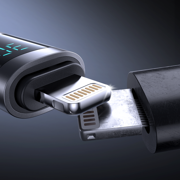 Joyroom S-A16 Pro Prism Series 30W USB-C - Lightning Cable with Display 1.2m - Black