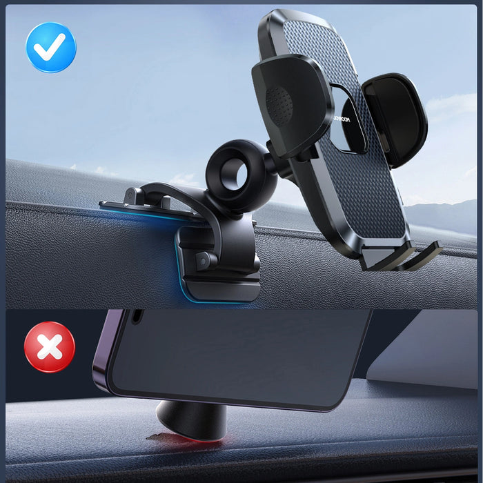 Joyroom JR-ZS259 clamp car holder with three adjustable legs - black