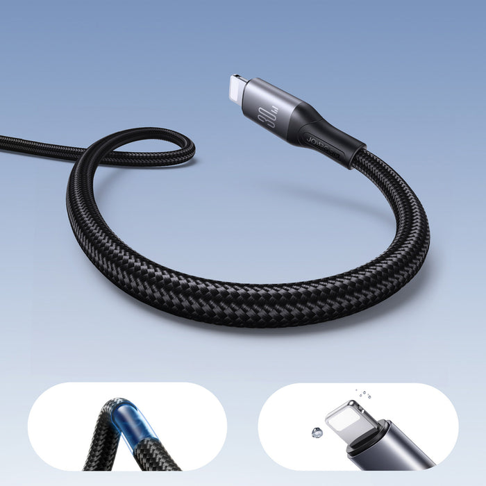 Joyroom S-A28 Flash Series 30W USB-C - Lightning cable 2m - black
