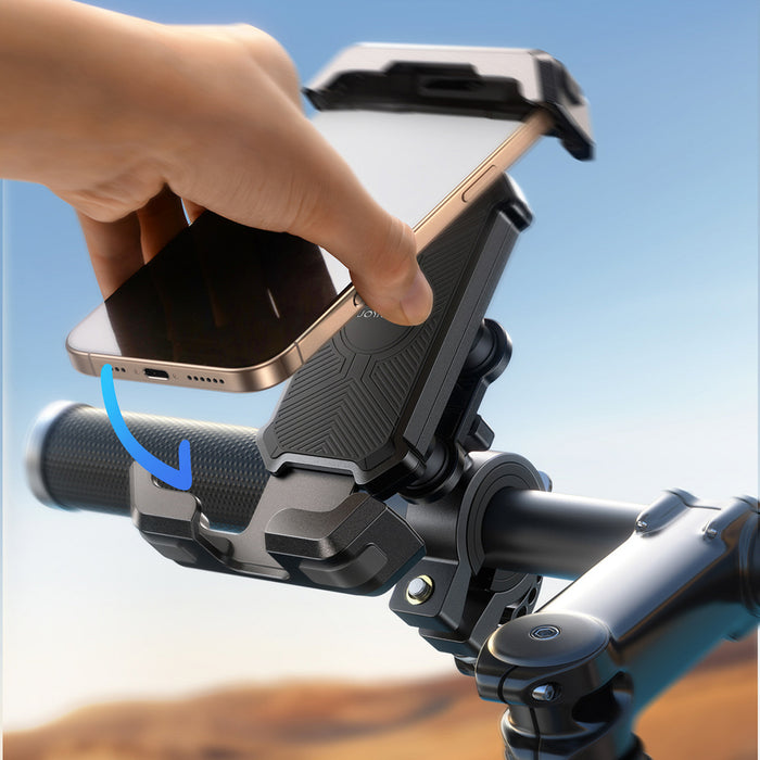 Joyroom JR-ZS428 shockproof handlebar holder for motorcycle, bike, scooter - black