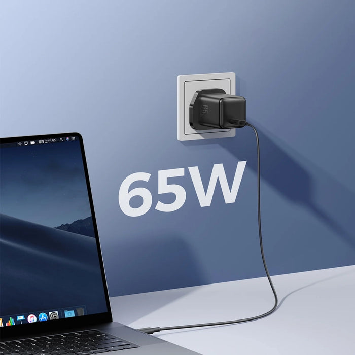 Joyroom JR-TCG18 65W Wall Charger 1 x USB-C (UK Plug) - Black