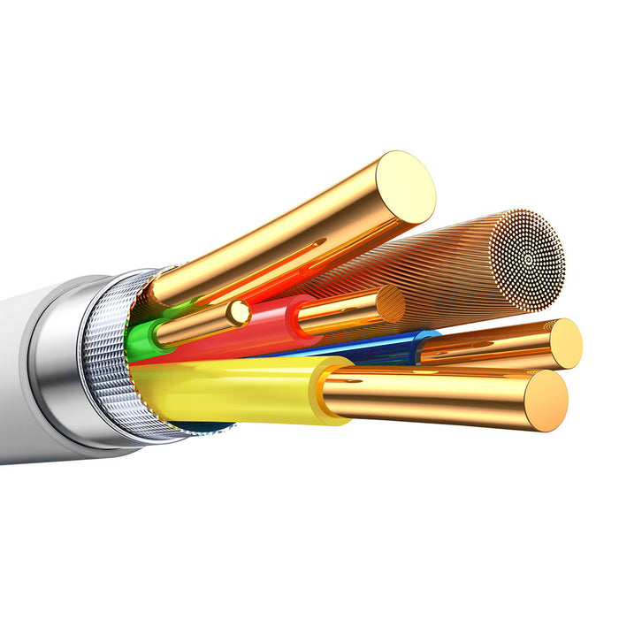 Joyroom S-A59 Vibrant Series 60W USB-C - USB-C Cable 1.2m - White