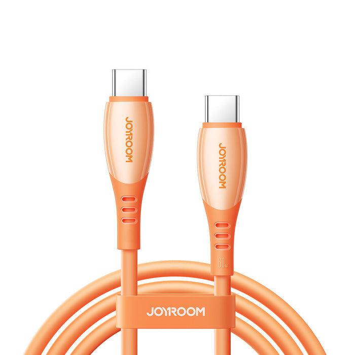 Joyroom S-A59 Vibrant Series 60W USB-C - USB-C Cable 1.2m - Orange