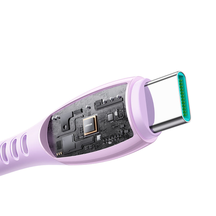 Joyroom S-A59 Vibrant Series 60W USB-C - USB-C Cable 1.2m - Purple