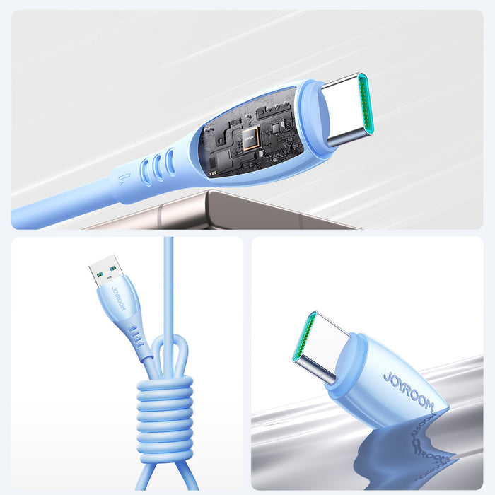 Joyroom S-A59 Vibrant Series 3A USB-A - USB-C cable 1.2m - blue