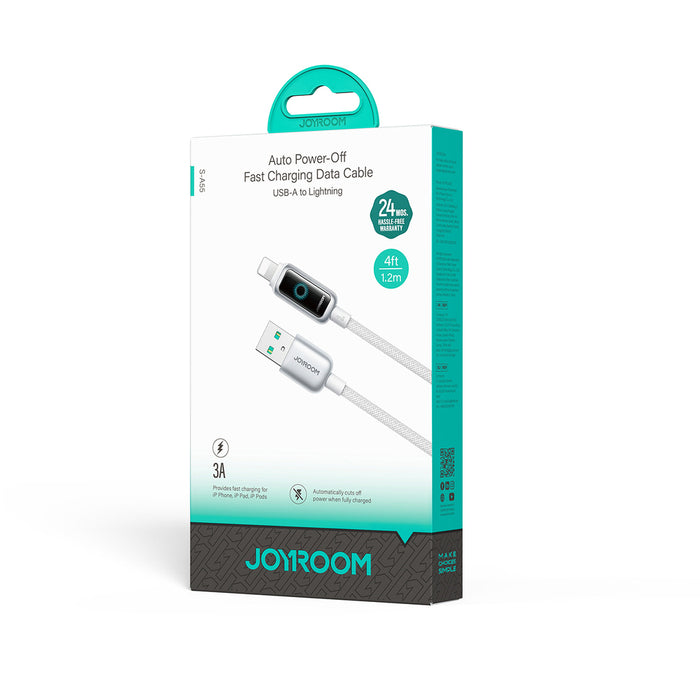 Joyroom S-A55 StarFlight 3A USB-A - Lightning cable 1.2m - white