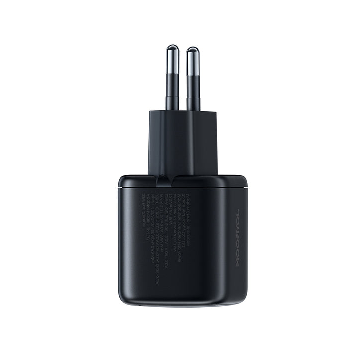 Joyroom JR-TG7 33W USB-A + USB-C Wall Charger with 60W USB-C to USB-C 1m Cable - Black