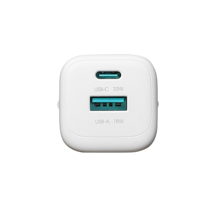 Joyroom JR-TG7 33W USB-A + USB-C Wall Charger - White