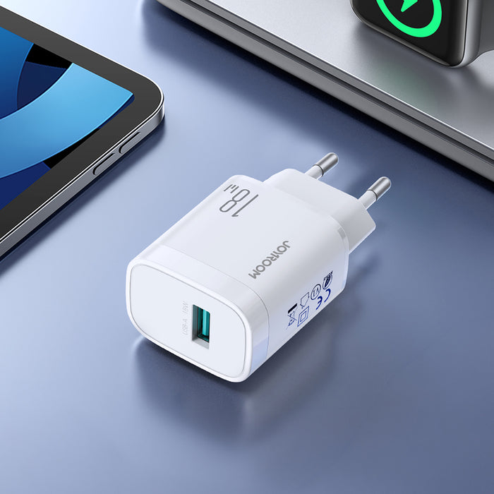 Joyroom JR-TF4 18W USB-A Wall Charger - White