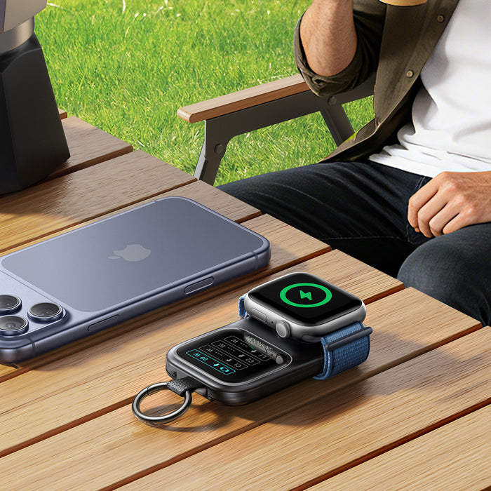 Joyroom JR-W19 5000mAh Powerbank with 5W Wireless Watch Charging - Black