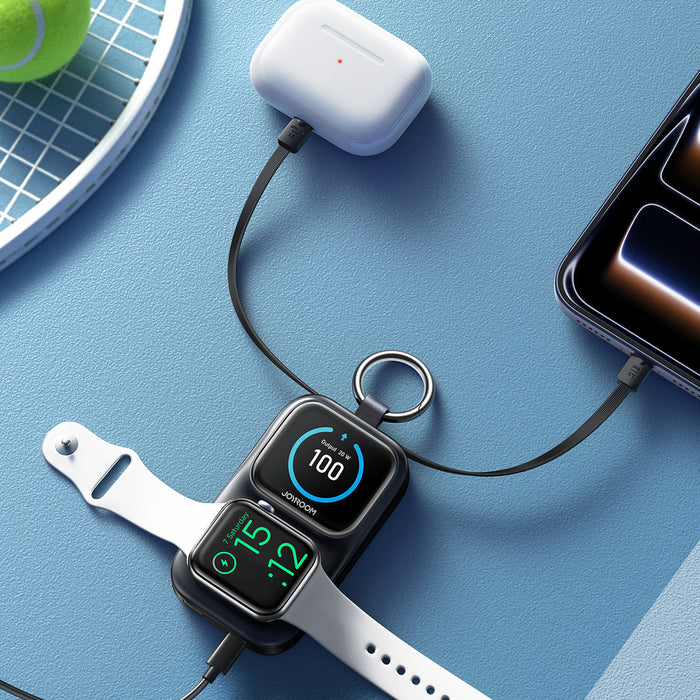 Joyroom JR-W19 5000mAh Powerbank with 5W Wireless Watch Charging - Black