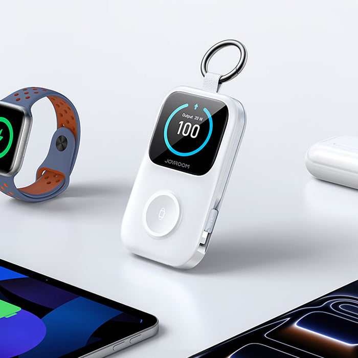 Joyroom JR-W19 5000mAh Powerbank with 5W Wireless Watch Charging - White