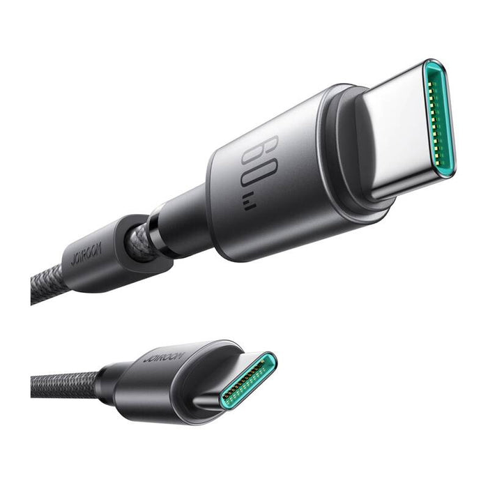 Cable USB-C - USB-C Joyroom S-A50, 60W, 1.2m szary