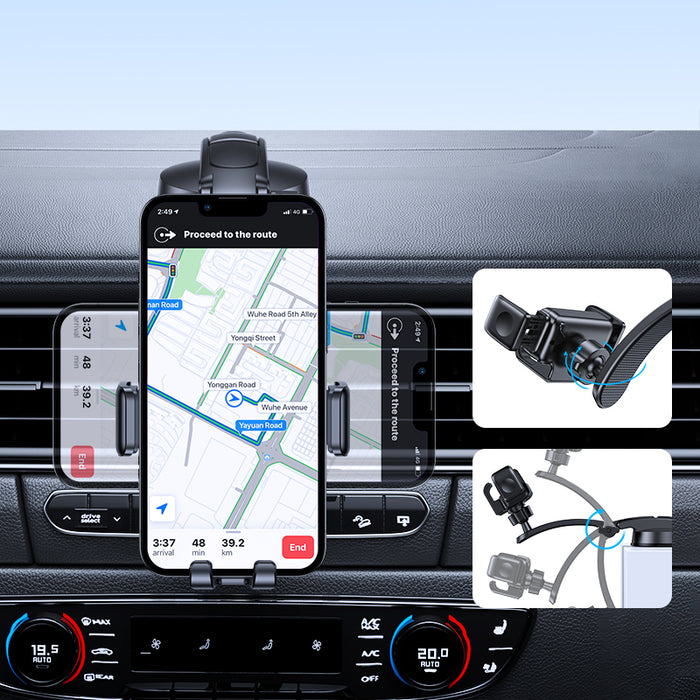 Joyroom mechanical car mount for cockpit black (JR-ZS283)