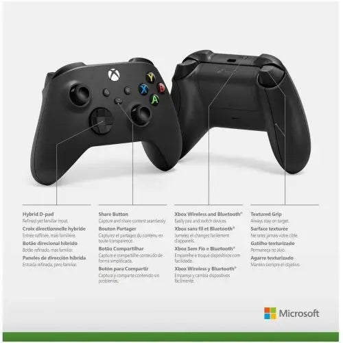 Joystick Microsoft Xbox Wireless Carbon Black - Gaming<<<Основна<<<DunaXML&&&Геймърски джойстици<<<Гейминг