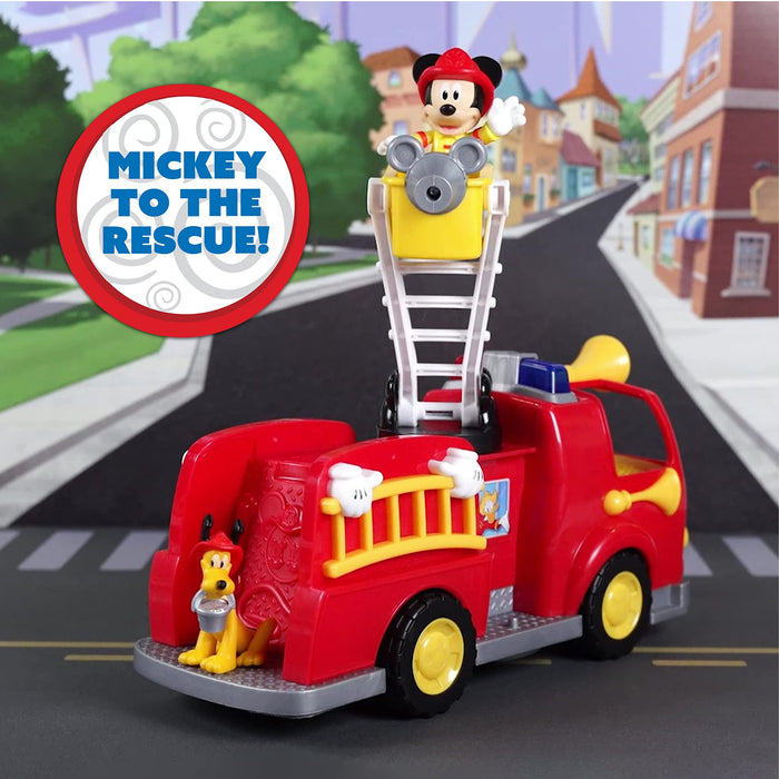 Just Play Disney Junior Playset - Mickey Mouse Fire Truck, with figures