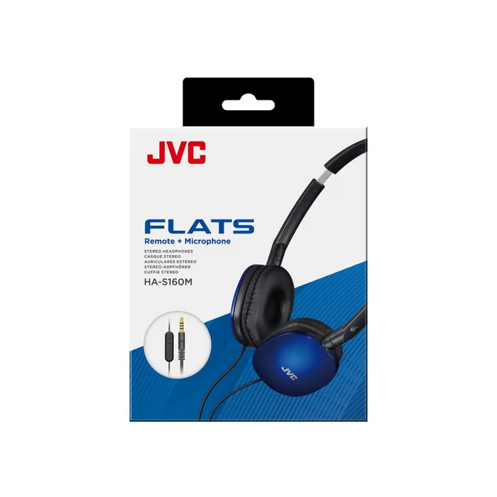 JVC HA-S160M-AU headphones/headset Wired Head-band Calls/Music Blue - HeadphonesPER-SLU<<<Input / Output