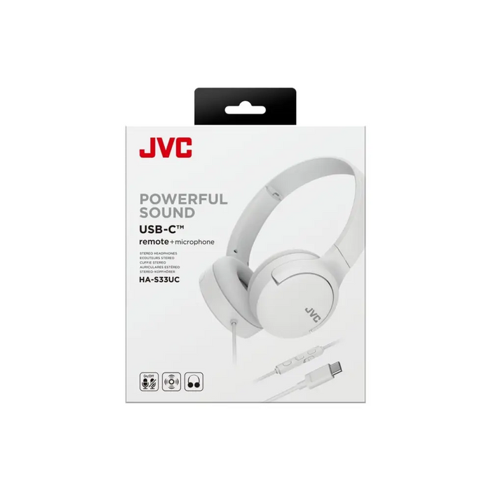 JVC HA-S33UCWU - headphones white - HeadphonesPER-SLU<<<Input / Output DevicesPER<<<ActionPL&&&Аудио