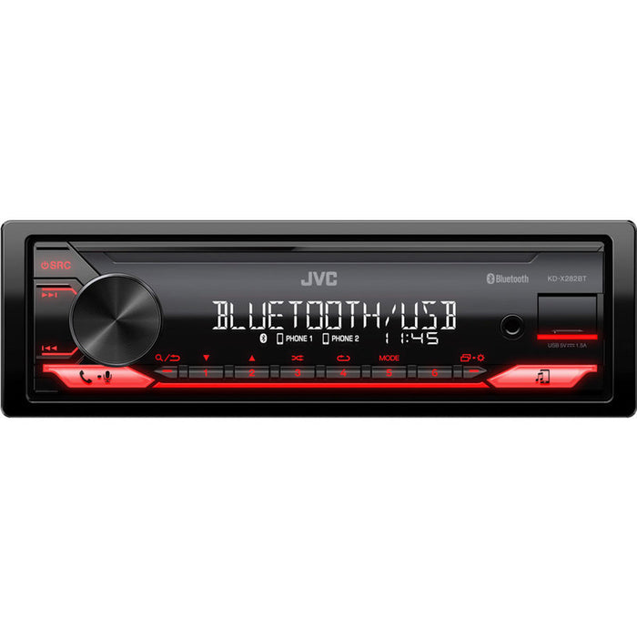 CAR RADIO JVC KDX-282BT RED