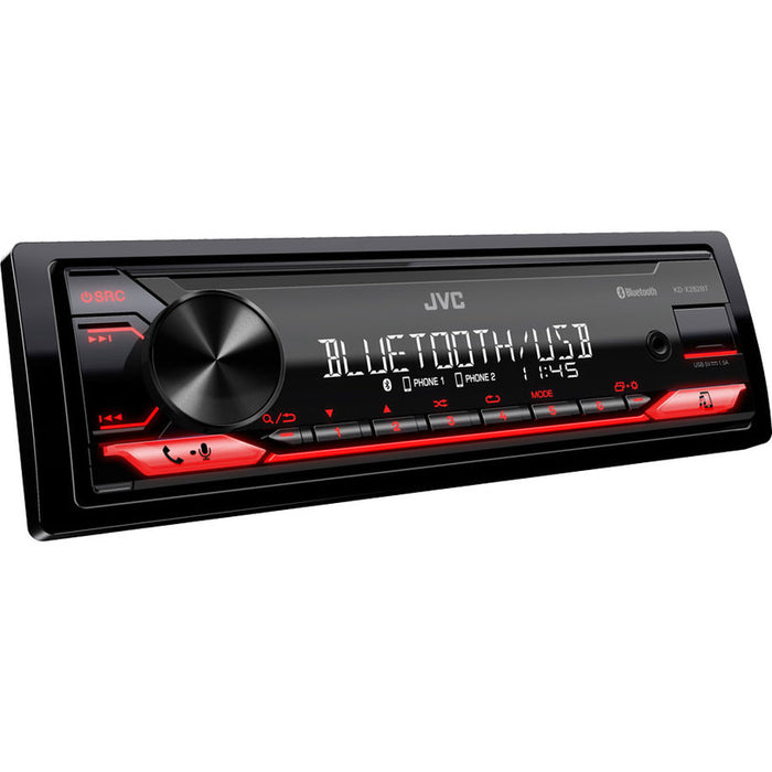 CAR RADIO JVC KDX-282BT RED
