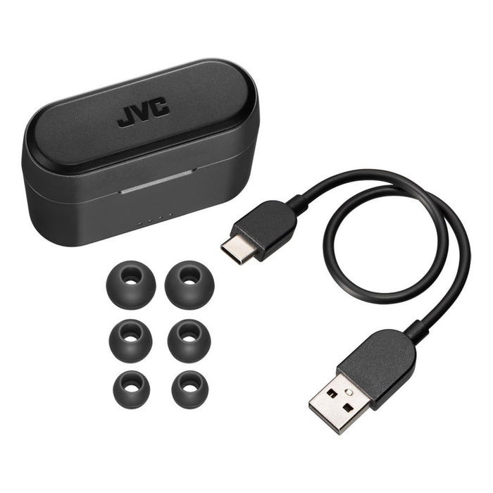 True wireless headphones JVC HA-A9T-BE WIRELESS CONNECTION, BLACK