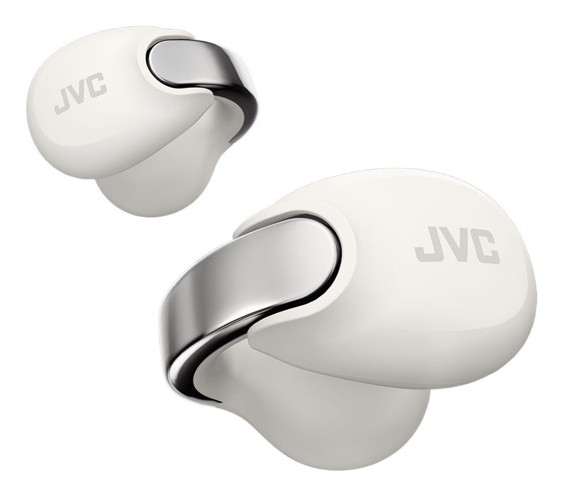 JVC HA-NP1TWU - open-back TWS earcuff headphones, white