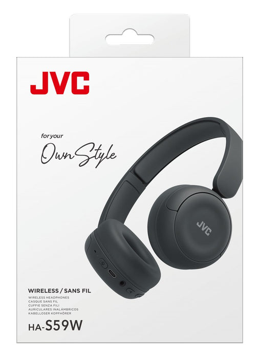 JVC HA-S59W Headset Wired & Wireless Head-band Music/Everyday USB Type-C Bluetooth Black