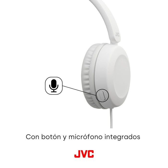 Headphones with Microphone JVC HA-S31M-W White