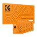 K&F Concept KF08.036 10x15 cm moistened lens/glasses cleaning wipes 120 pcs. - Other<<<Accessories<<<Photo