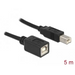 Кабел Delock USB-B мъжко - USB-B женско 5 м USB2.0 - Кабели за принтери<<<Кабели<<<ValiAPI