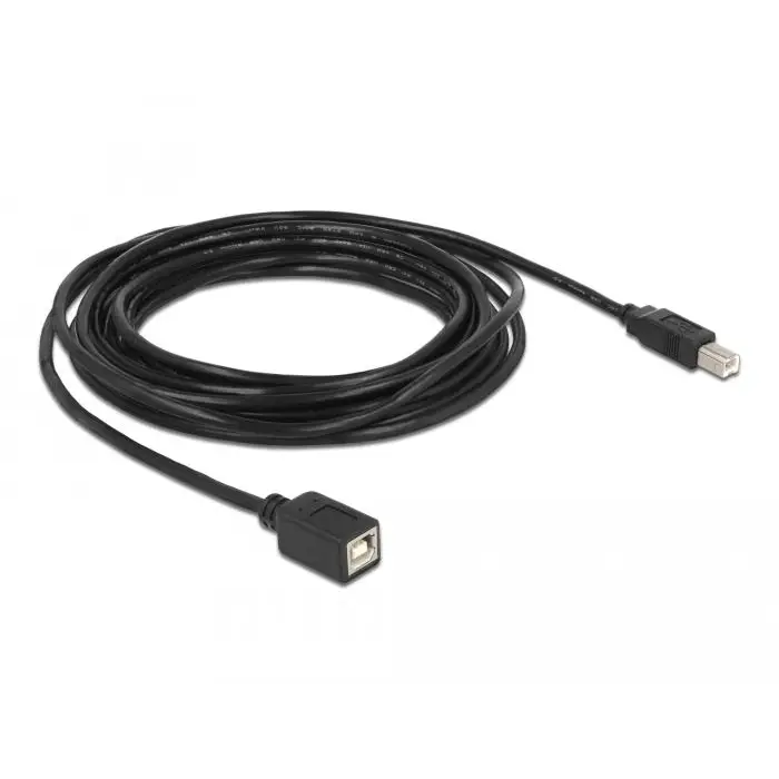 Кабел Delock USB-B мъжко - USB-B женско 5 м USB2.0 - Кабели за принтери<<<Кабели<<<ValiAPI