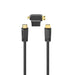Кабел HAMA 205162 HDMI мъжко - HDMI мъжко + HDMI адаптер(mini / micro) 1.5 м Черен - Видео кабели<<<Кабели<<<ValiAPI