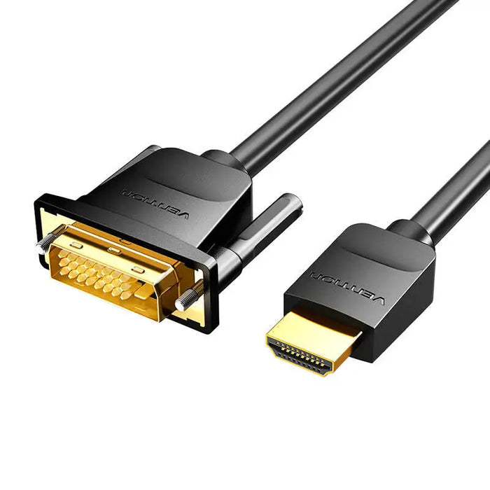 Kabel HDMI do DVI (24 + 1) Vention ABFBG 1,5m 4K 60Hz/ 1080P 60Hz (Czarny) - Video cables<<<Cables<<<IT