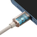 Kabel USB-C do iP Baseus Crystal Shine 20W 2m (różowy) - USB-C to Lightning<<<USB cables<<<GSM Accessories<<<InnproXML
