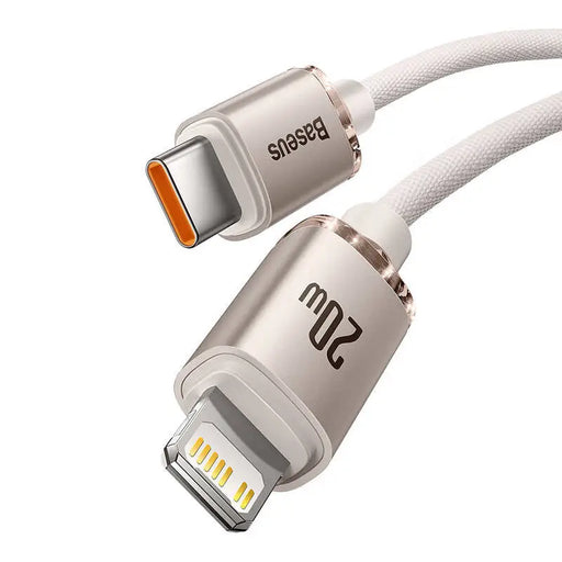 Kabel USB-C do iP Baseus Crystal Shine 20W 2m (różowy) - USB-C to Lightning<<<USB cables<<<GSM Accessories<<<InnproXML