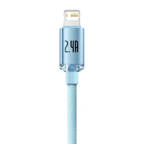 Kabel USB do iP Baseus Crystal Shine 2.4A 1.2m (niebieski) - USB-C to Lightning<<<USB cables<<<GSM