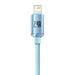 Kabel USB do iP Baseus Crystal Shine 2.4A 1.2m (niebieski) - USB-C to Lightning<<<USB cables<<<GSM