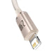Kabel USB do iP Baseus Crystal Shine 2.4A 1.2m (różowy) - USB to Lightning<<<USB cables<<<GSM