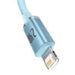 Kabel USB do iP Baseus Crystal Shine 2.4A 2m (niebieski) - USB to Lightning<<<USB cables<<<GSM Accessories<<<InnproXML
