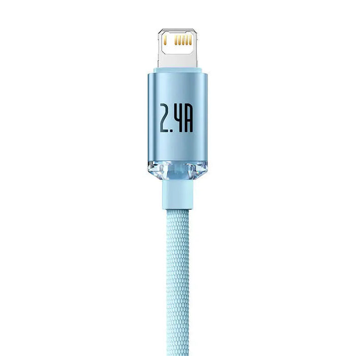 Kabel USB do iP Baseus Crystal Shine 2.4A 2m (niebieski) - USB to Lightning<<<USB cables<<<GSM Accessories<<<InnproXML