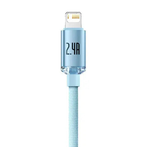 Kabel USB do iP Baseus Crystal Shine 2.4A 2m (niebieski) - USB to Lightning<<<USB cables<<<GSM Accessories<<<InnproXML
